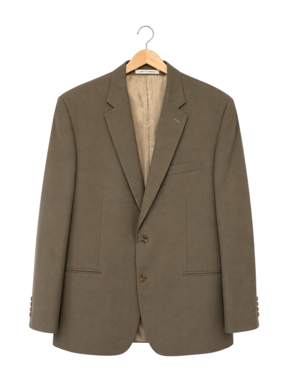 Lauren Ralph Lauren Mens Wool Sport Coat Blazer 44L Tan Business Career Office‎
